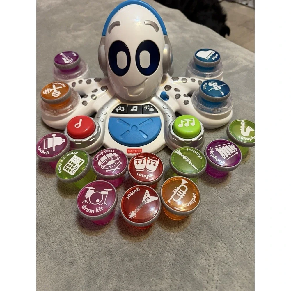 Fisher Price Think & Learn Rocktopus Musical Toy Lights Sounds Tested